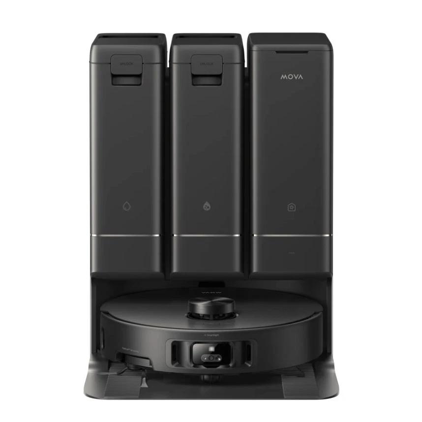 Fshesë Robotike MOVA Z50 Ultra, 19,000Pa, 6400mAh, 0.3L, Mop, Stacion Pastrimi - Zezë - 3
