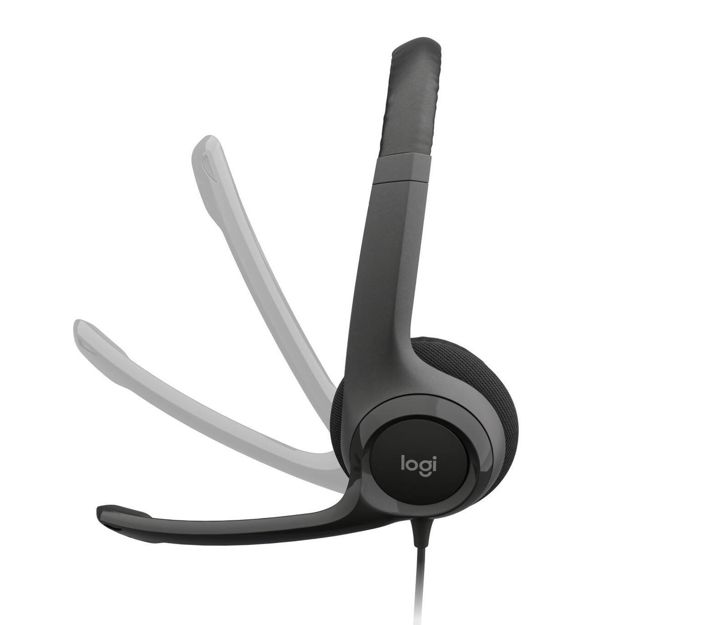 Kufje me Kabllo Logitech H390 / USB / Stereo / Mikrofon Noise-Cancelling / 30mm – Zezë - 4