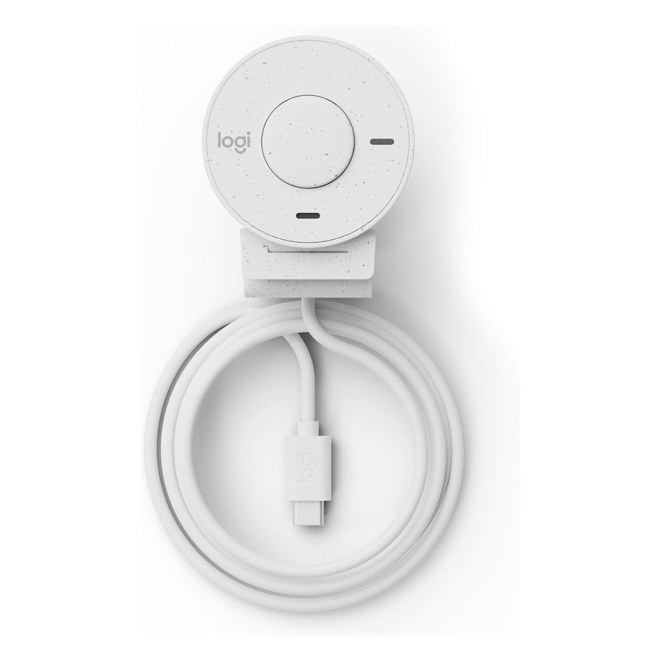 Webcam Logitech Brio 300, Full HD 1080p, 2MP, USB - Bardhë