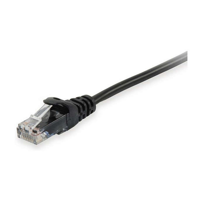 Kabllo për rrjet / Equip Patch Cable Cat6A U/UTP / 2xRJ45 / 0.50m / LSZH / Polybag – Zezë - 1