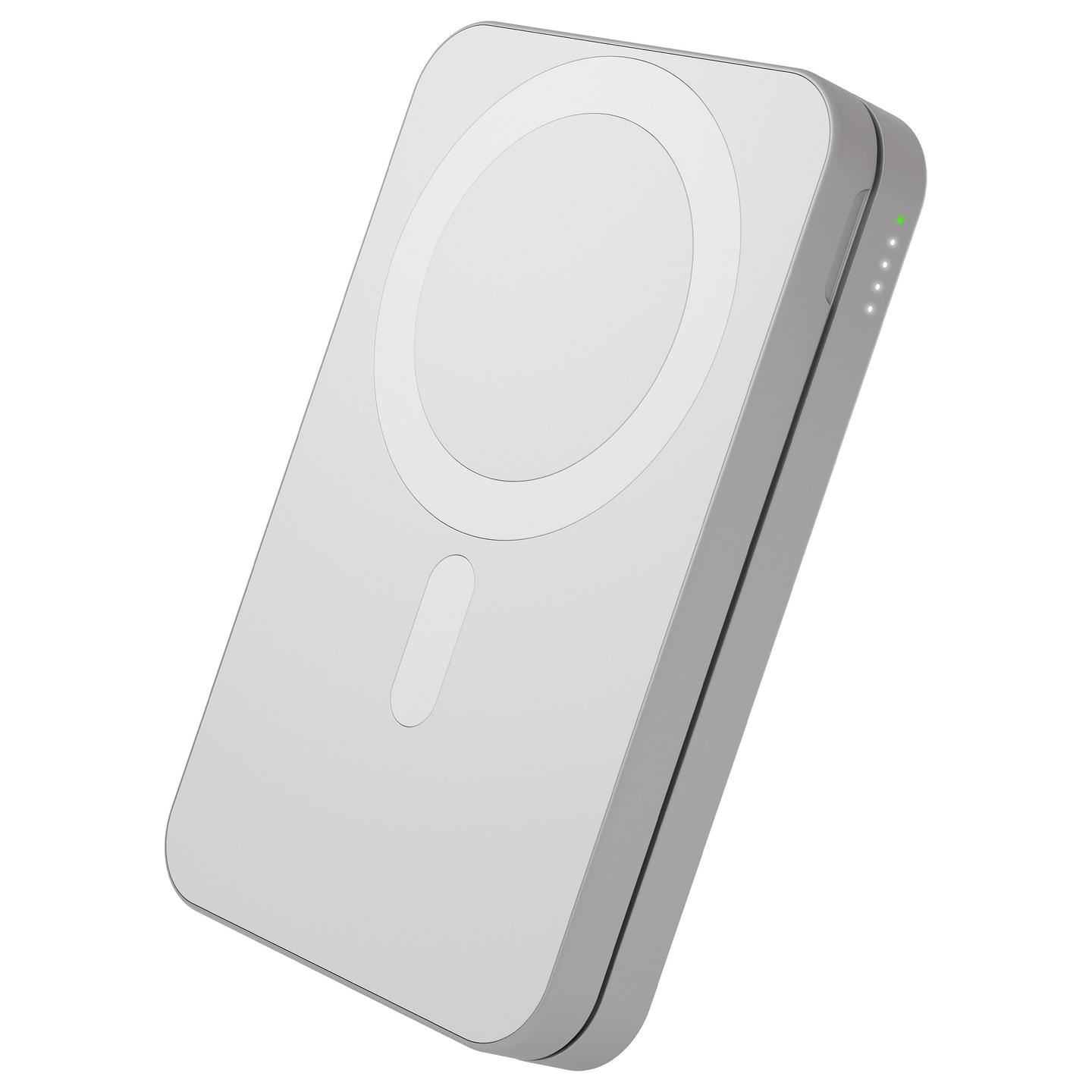 Powerbank dbramante1928 re-charge, 8000mAh, Wireless, 3-në-1, Qi1.3 - Bardhë - 2