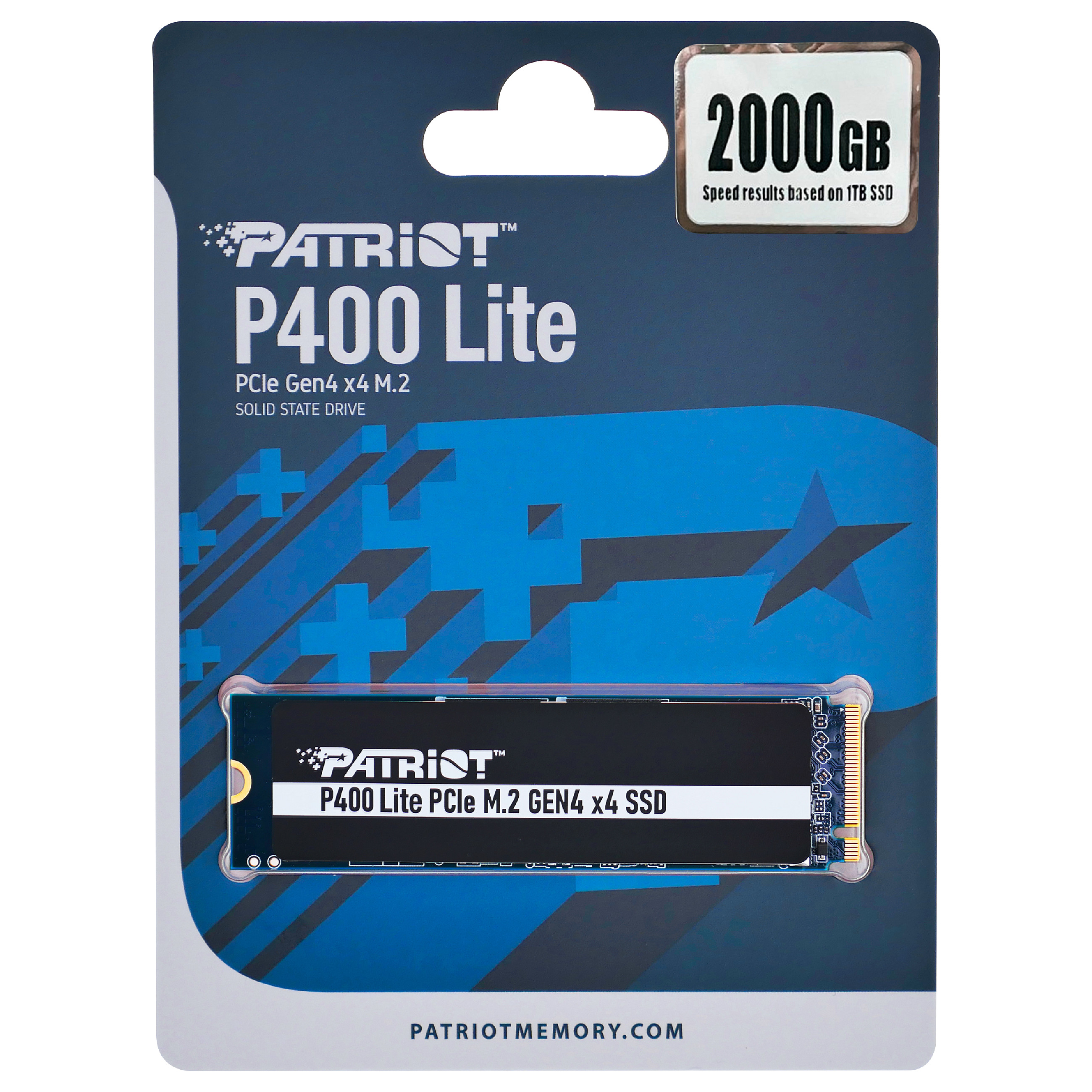 SSD e Brendshme 2TB M.2 Patriot P400 Lite PCIe 4.0 x4. NVMe 1.4. 2280 - 6
