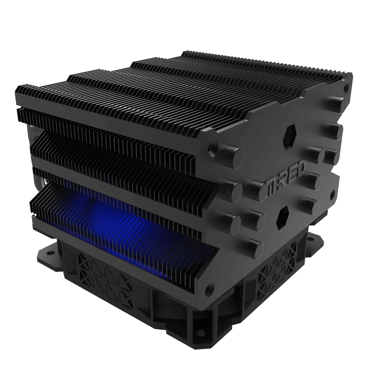 Ftohës për Procesor M.RED Zephyr Dark Pro ARGB / Air CPU Cooler / 4× Copper Heatpipes / 120mm ARGB PWM Fan – Zezë - 3