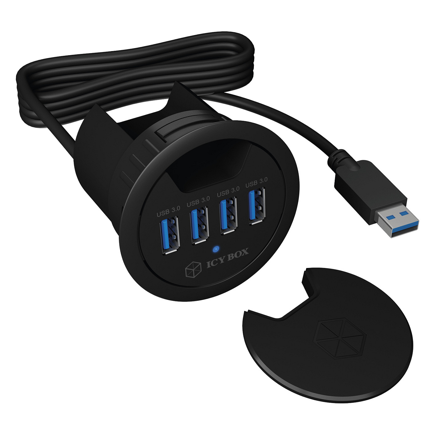 HUB ICY BOX USB 3.0 4x USB Type-A / Desktop - 12