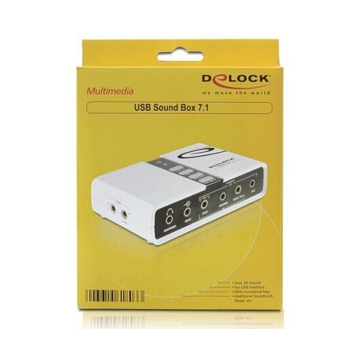 Kartelë e Jashtme e Zërit DeLOCK 61803, USB 2.0, 7.1 kanale, S/PDIF optik - 2