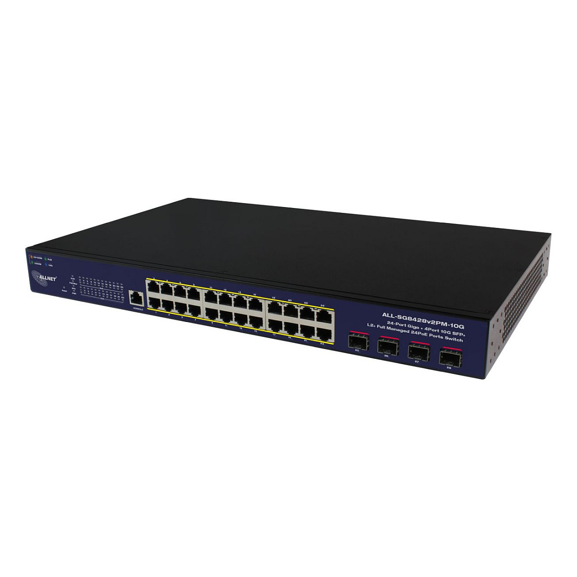 Switch ALLNET 24+4P Allnet ALL-SG8428v2FPM-10G POE M - 1