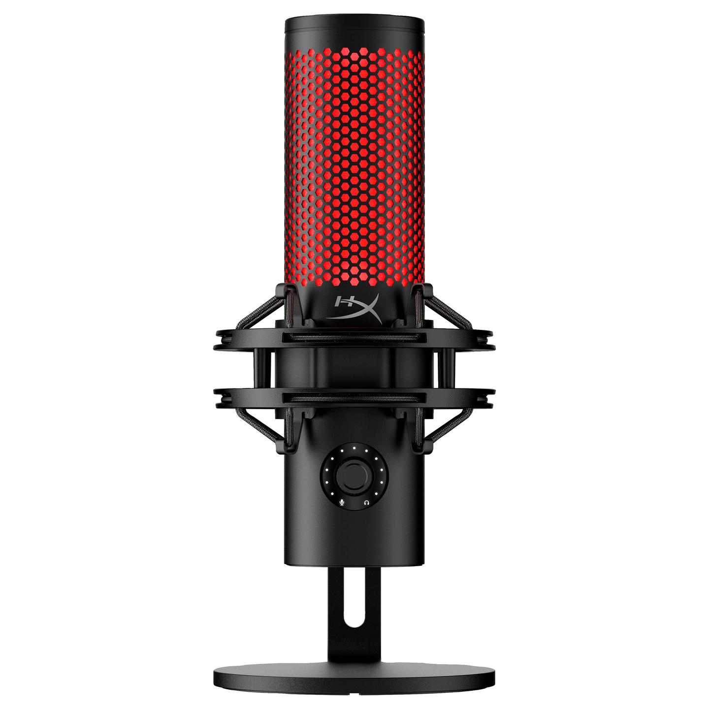 Mikrofon HyperX QuadCast 2 / USB-C / 24-bit / 96 kHz / 3 Kapsula Kondensatori 14mm / 4 Mode Regjistrimi / RGB - Zezë