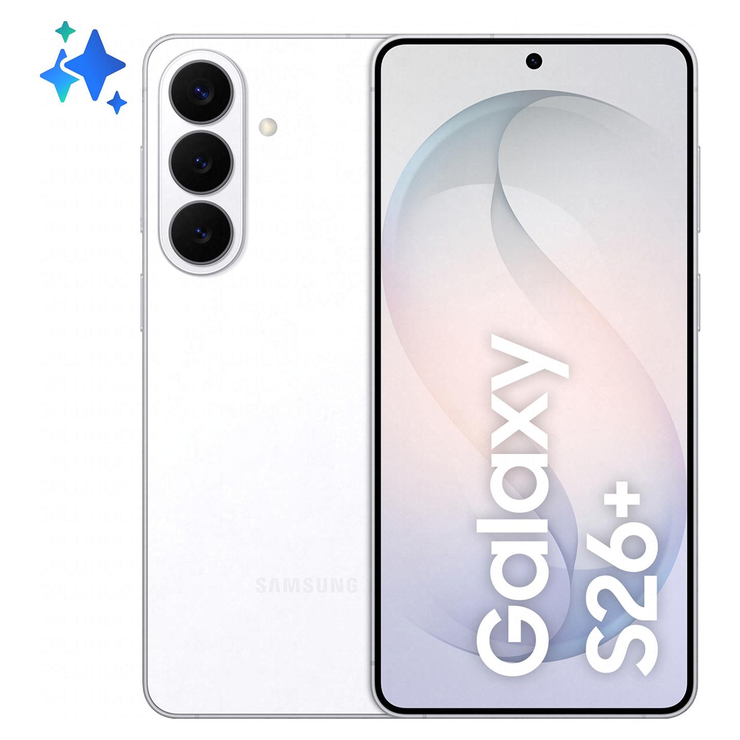 Telefon Android Samsung Galaxy S26+ / 6.7" / Dynamic AMOLED 2X / 12GB / 512GB / Exynos 2600 / 5G / Dual SIM - Bardhë - 1