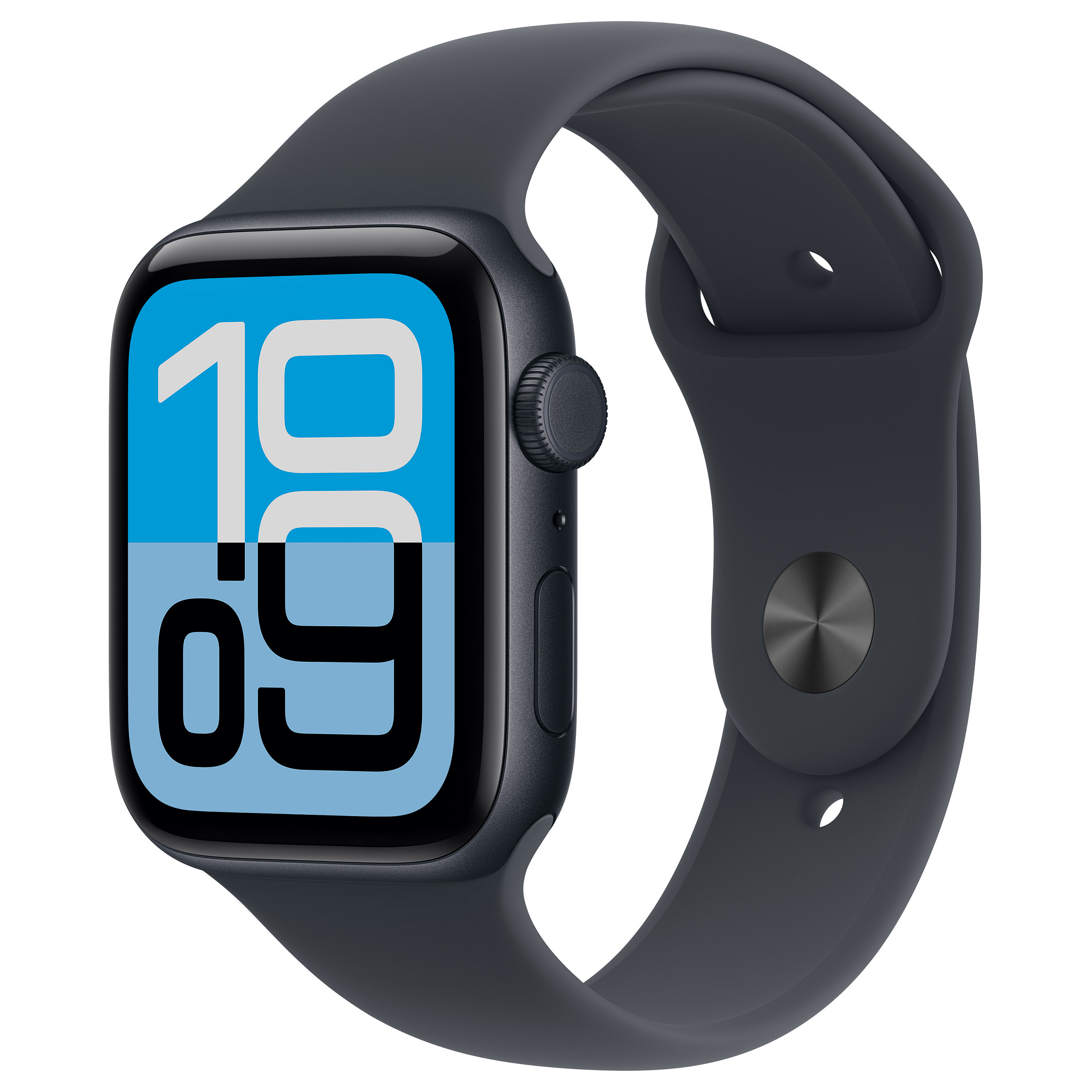 Apple Watch SE (3rd generation) / GPS + Cellular / 44mm / Midnight Aluminum Case with Midnight Sport Band – M/L - 1