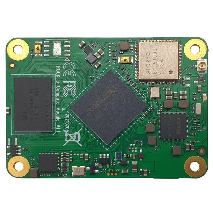 ALLNET Radxa CM3 Model A RK3566 Compute Module RM116-D1E8W2 – 1GB RAM 8GB eMMC WiFi Bluetooth Embedded SoM - 1