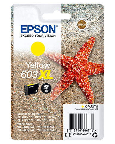 Ink Epson 603XL / C13T03A44010 / XL – Verdhë - 1