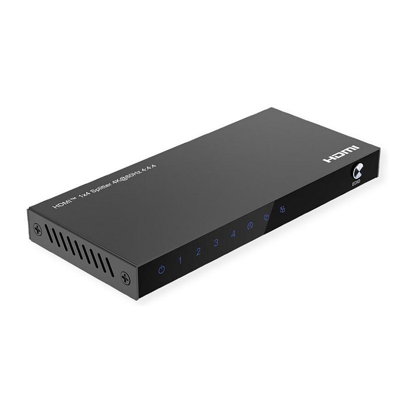 Splitter Video HDMI VALUE 14.99.3584, 1 Hyrje, 4 Dalje, 4K 60Hz – Zezë