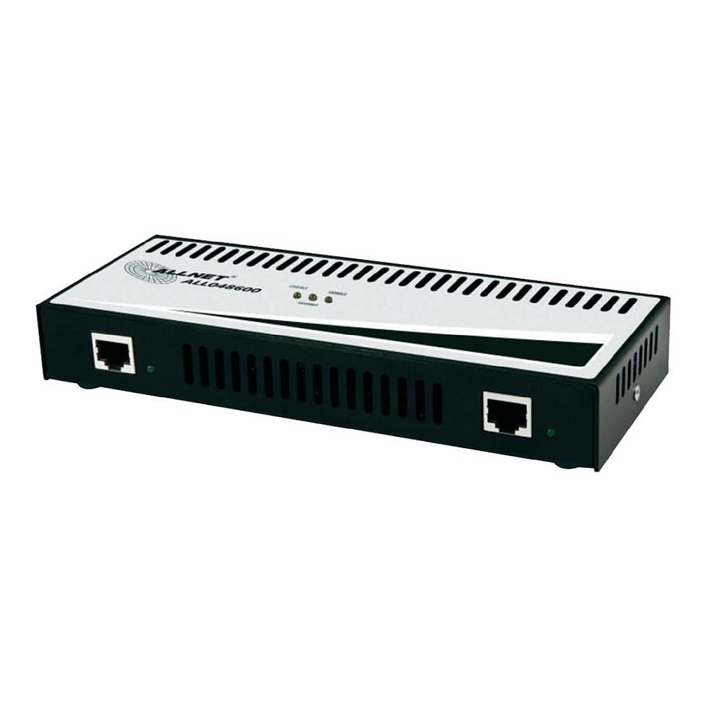 Aksesor për rrjete ALLNET ALL048600, PoE Gigabit Repeater, 2x Gigabit Ethernet RJ45, Zgjatje e Rrjetit 100m, PoE++ - Zezë