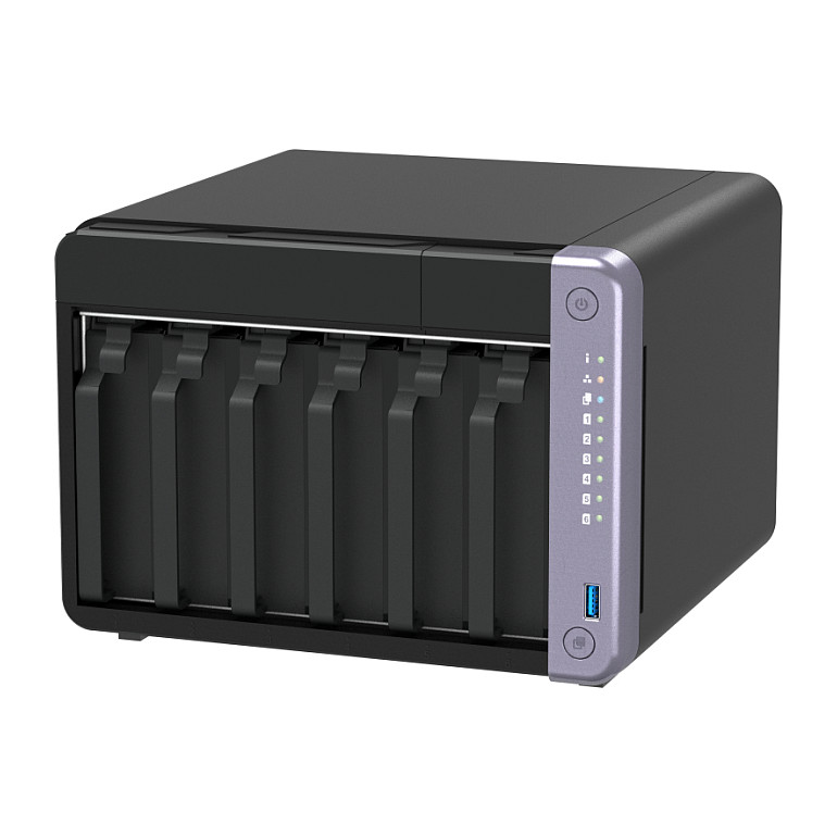 NAS QNAP TS‑632X‑4G / 6‑Bay Desktop / AL524 Quad‑Core 2.0 GHz / 4GB DDR4 (Max. 16GB) / 2×10GbE SFP+ - 6