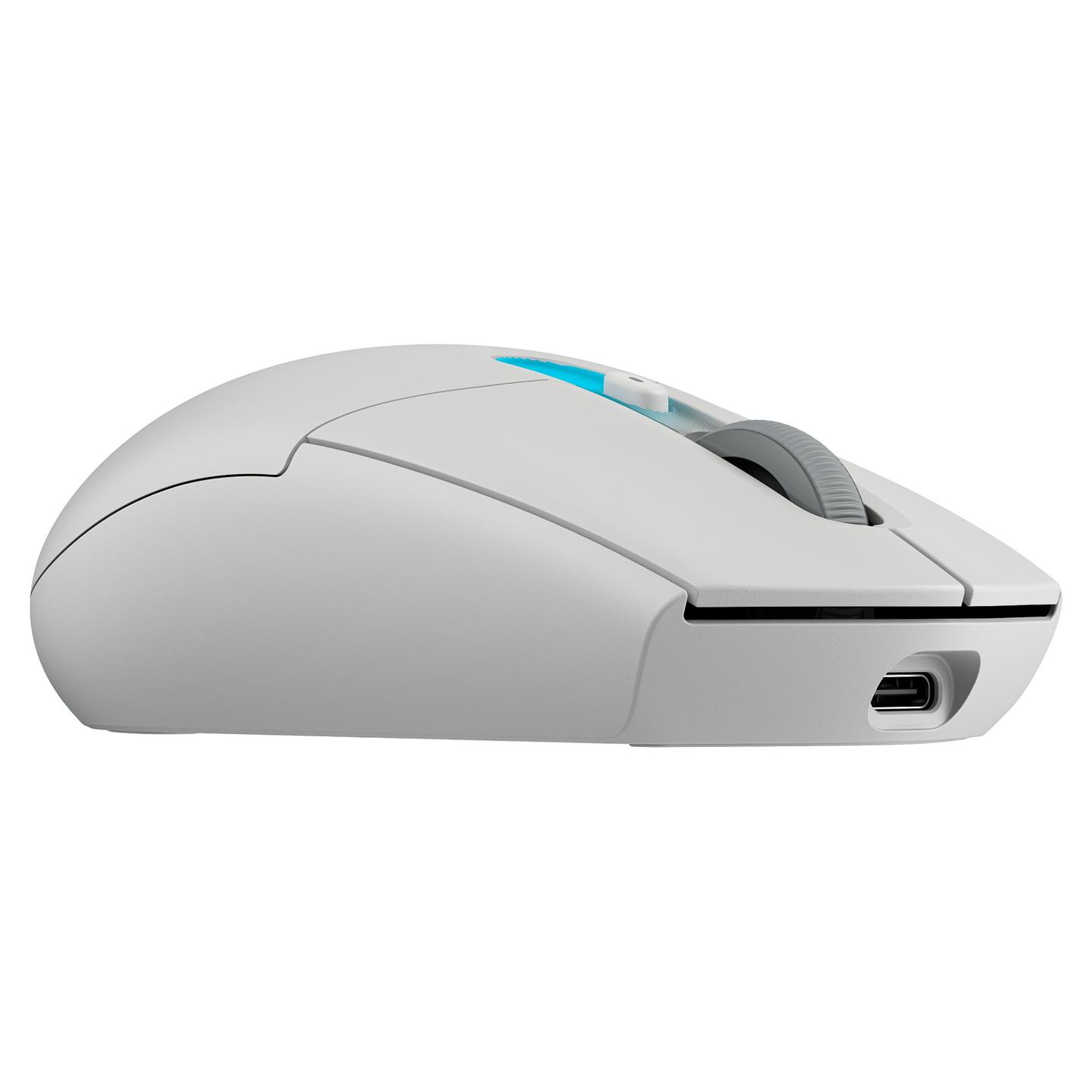 Maus Gaming Logitech G305 X SUPERLIGHT, Wireless, HERO 44K, 44000DPI, 6 Butona, Bluetooth + LIGHTSPEED 2.4GHz - Bardhë - 3