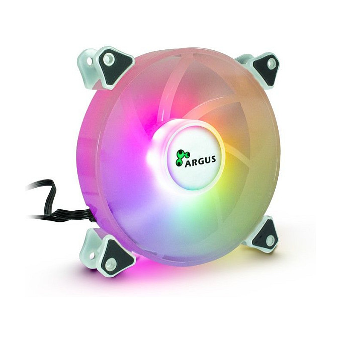 Ftohës për Kasë Inter-Tech Argus RS-061 RGB / 120mm / 25mm / 1200 RPM / PWM / 22 dBA / 8 LED / RGB – Zezë - 1