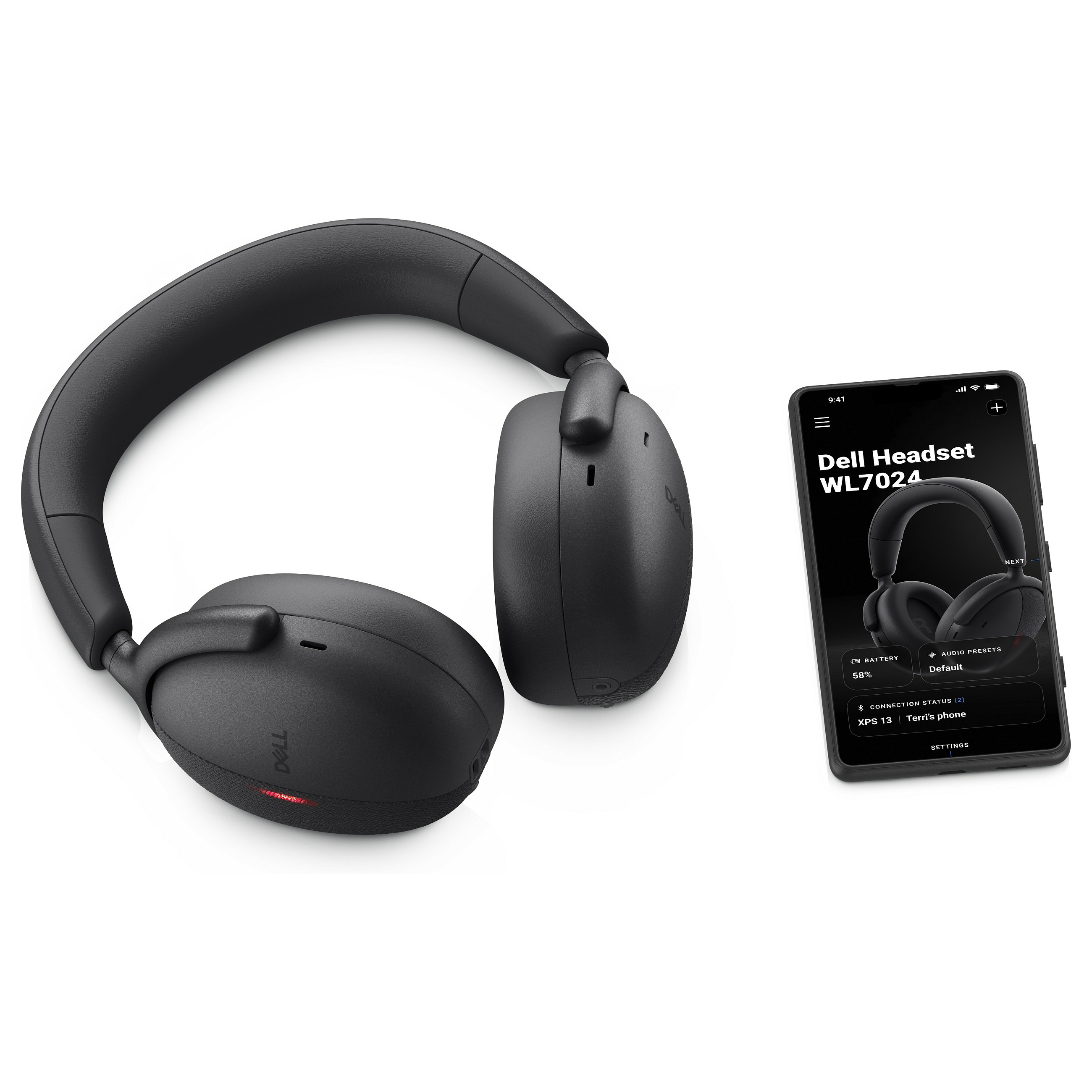 Kufje pa Kabllo Dell WL7024 / Wired / USB-C / Bluetooth / ANC / 7 Mikrofona– Zezë - 11