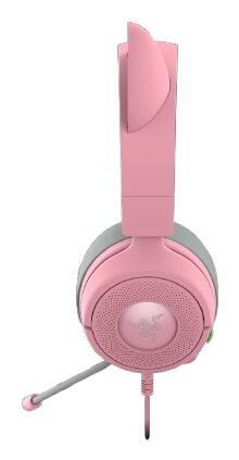 Kufje Gaming Razer Kraken Kitty V3 X / RZ04-05350100-R3M1 / Me Kabllo / 3.5mm / TriForce 40mm / HyperClear Cardioid Mic / 7.1 Surround - Rozë - 5