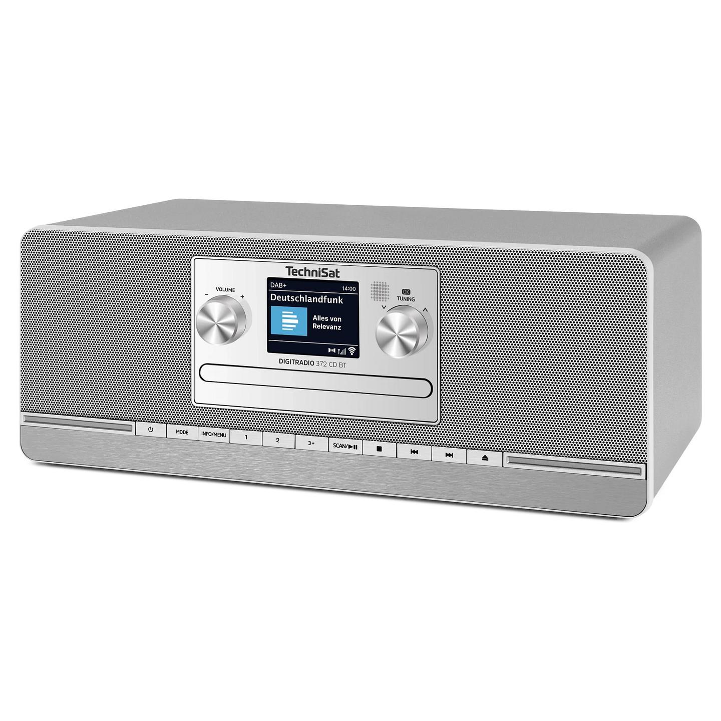 Radio digjitale TechniSat DIGITRADIO 372 CD BT, DAB+, FM, CD dhe MP3, Bluetooth 5.0, USB, ekran TFT me ngjyra 2.4", 2 × 5 W RMS - Antracit, Argjend - 7