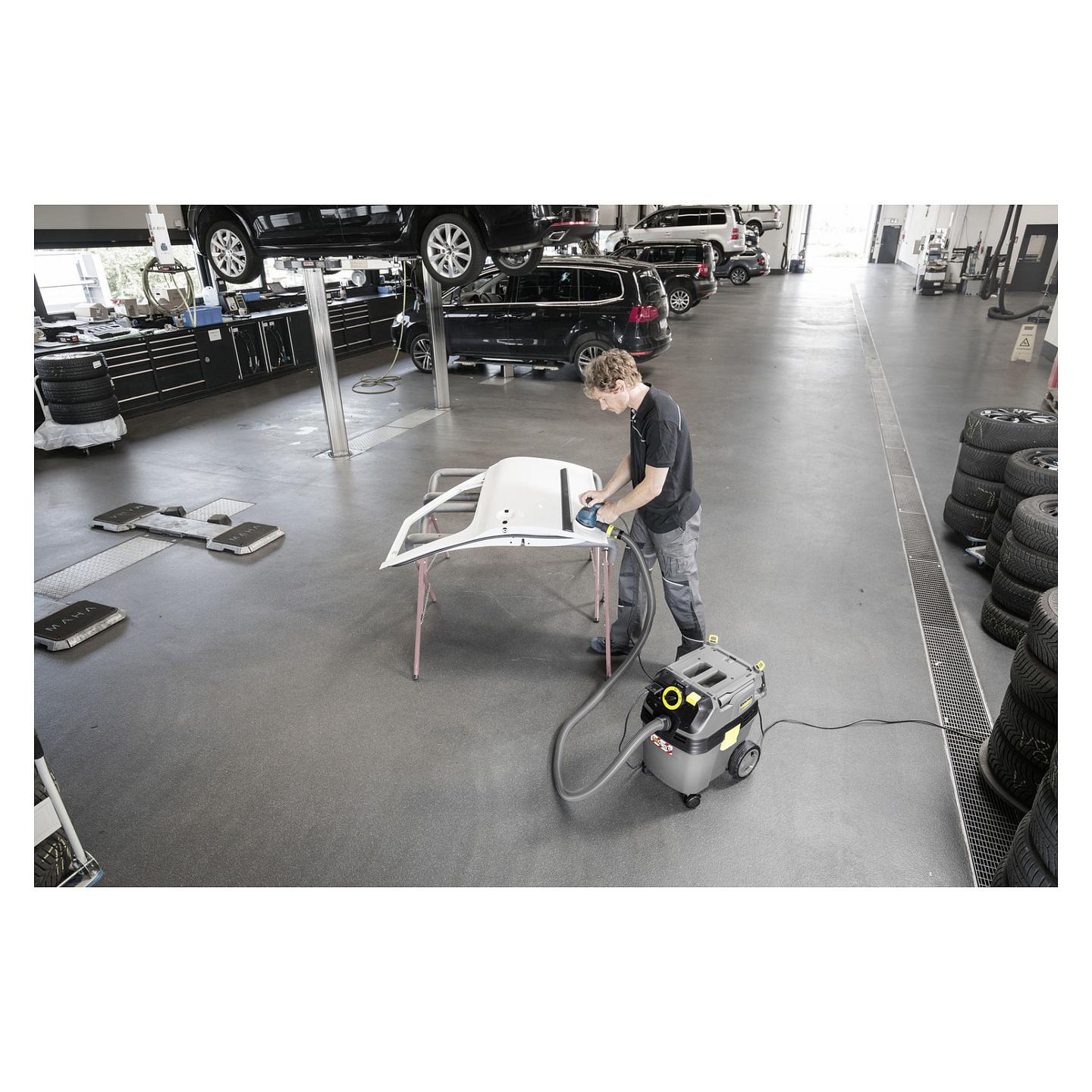 Fshesë me Vakum Kärcher NT 30/1 Ap Te L / Wet & Dry / 1380W / 30L / ApClean - Gri/Ver­d­hë - 3