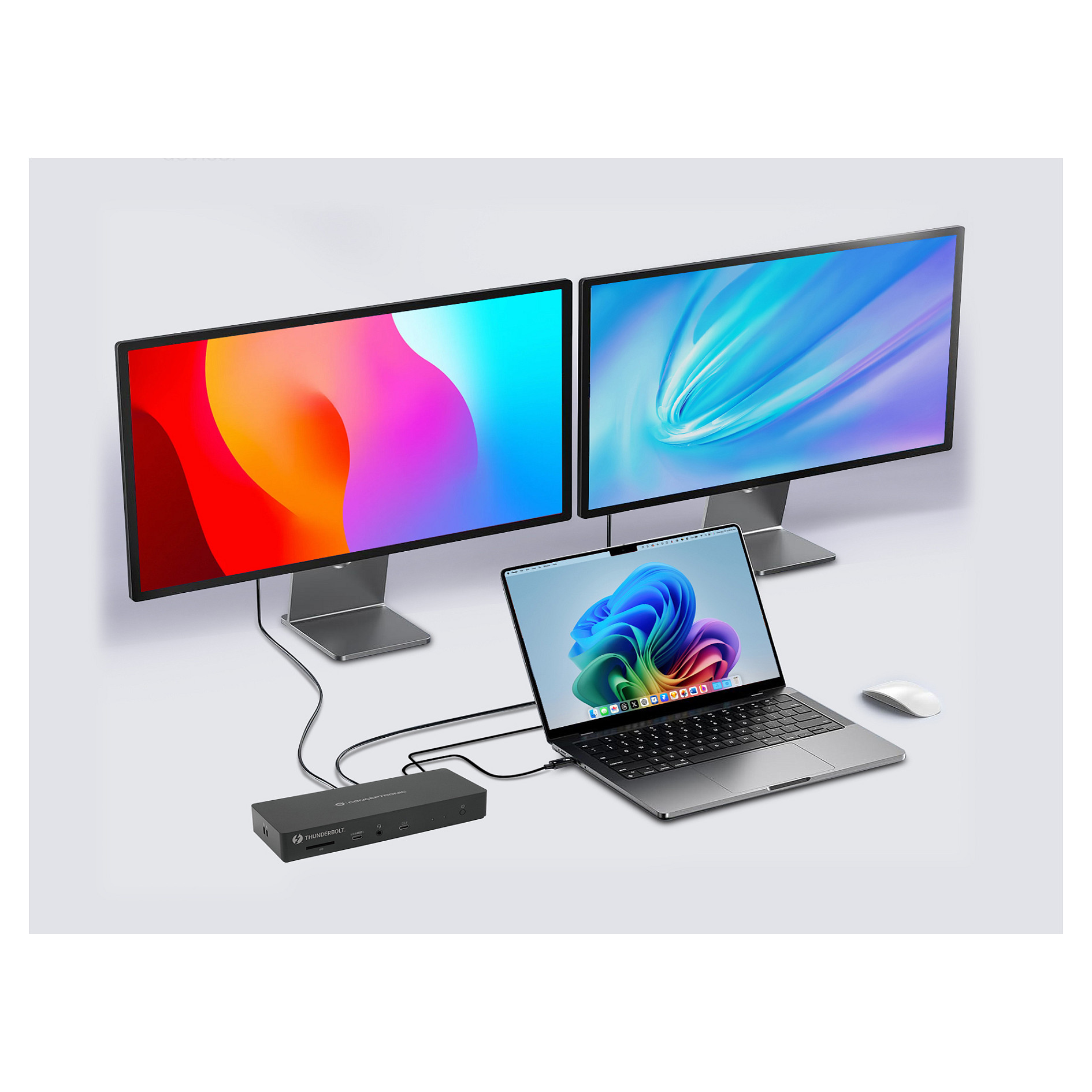 Docking Station CONCEPTRONIC 13-në-1 USB-C në HDMI/2xUSB-A/2xUSB-C 96W - Zezë - 5