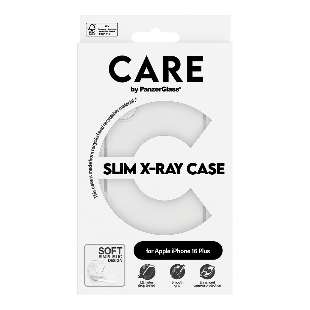 Aksesorë për telefon CARE / Case Fashion X-Ray Soft Basic / iPhone 16 Plus - Transparente - 3