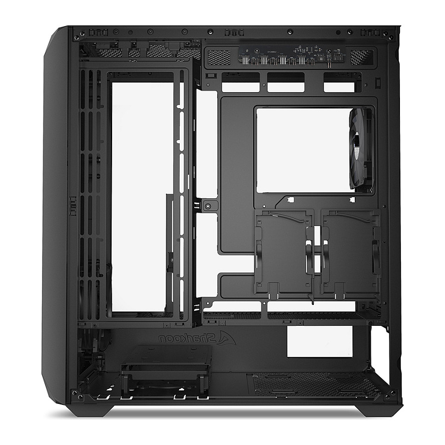Kasë Sharkoon AK2 RGB ATX 1xGlass - Zezë - 7
