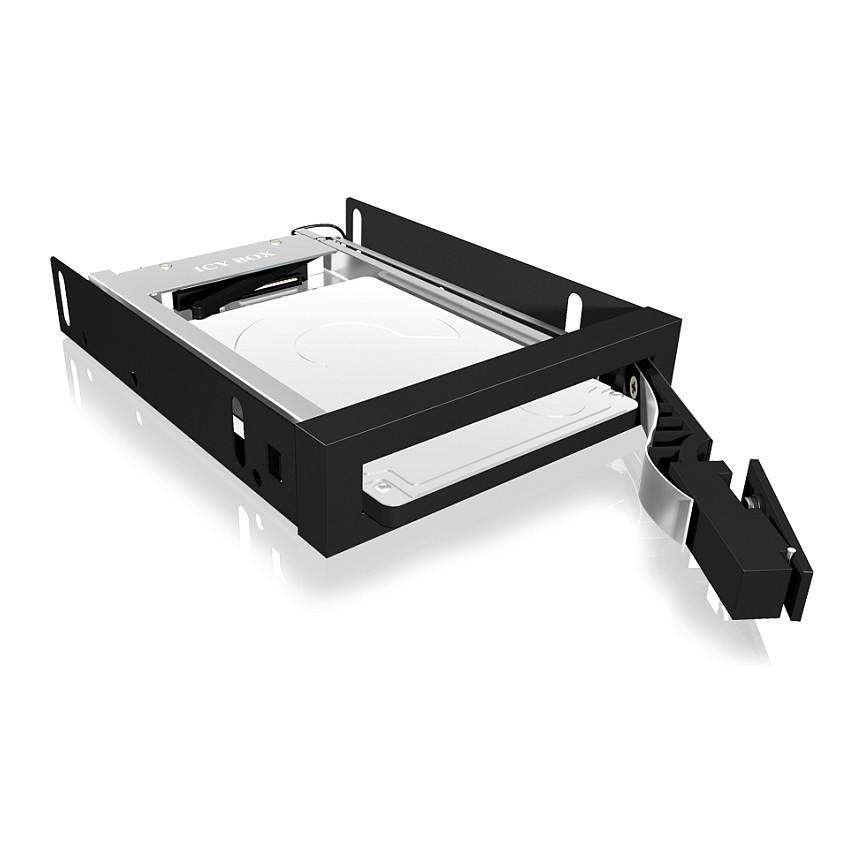 Aksesorë për disqe Hot-Swap Frame: 1× 2.5" SATA to 1× SATA host, trayless design, for 3.5" drive bay – ICY BOX - 5