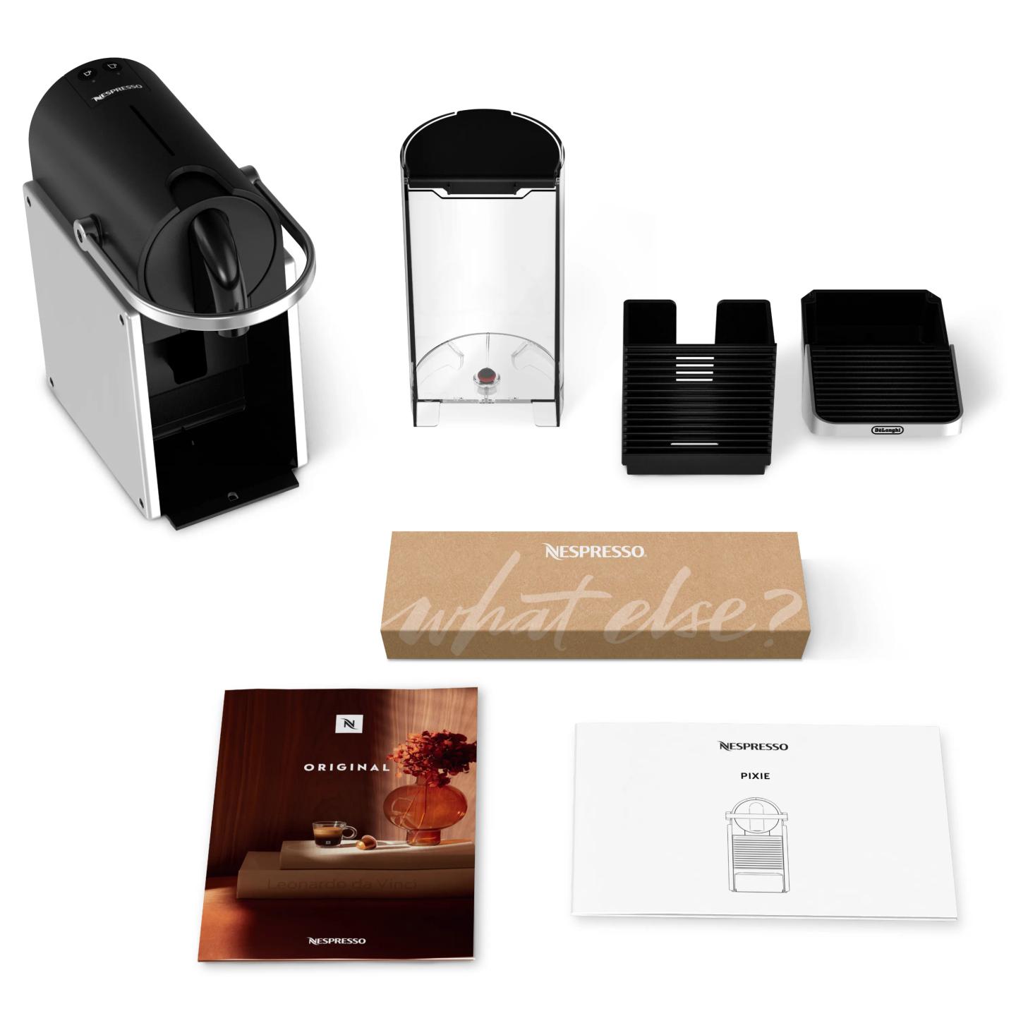 Aparat për kafe De'Longhi Pixie / Kapsula Nespresso / 19 Bar / 1L – Argjend - 4