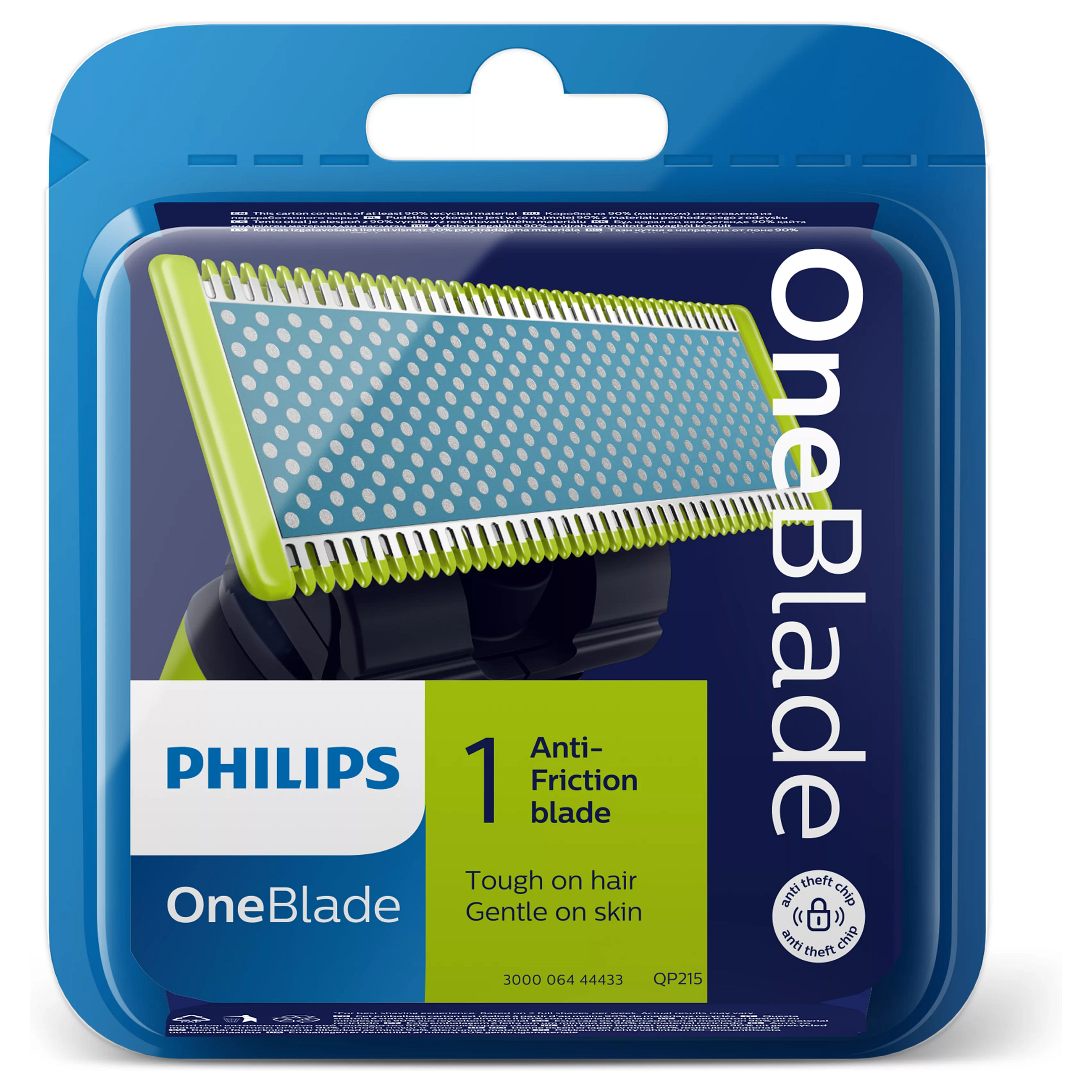 Teh zëvendësues për makinë rroje Philips OneBlade QP215/50 / Anti-Friction / Dual Protection / Contour-Following – 1 Copë - 4