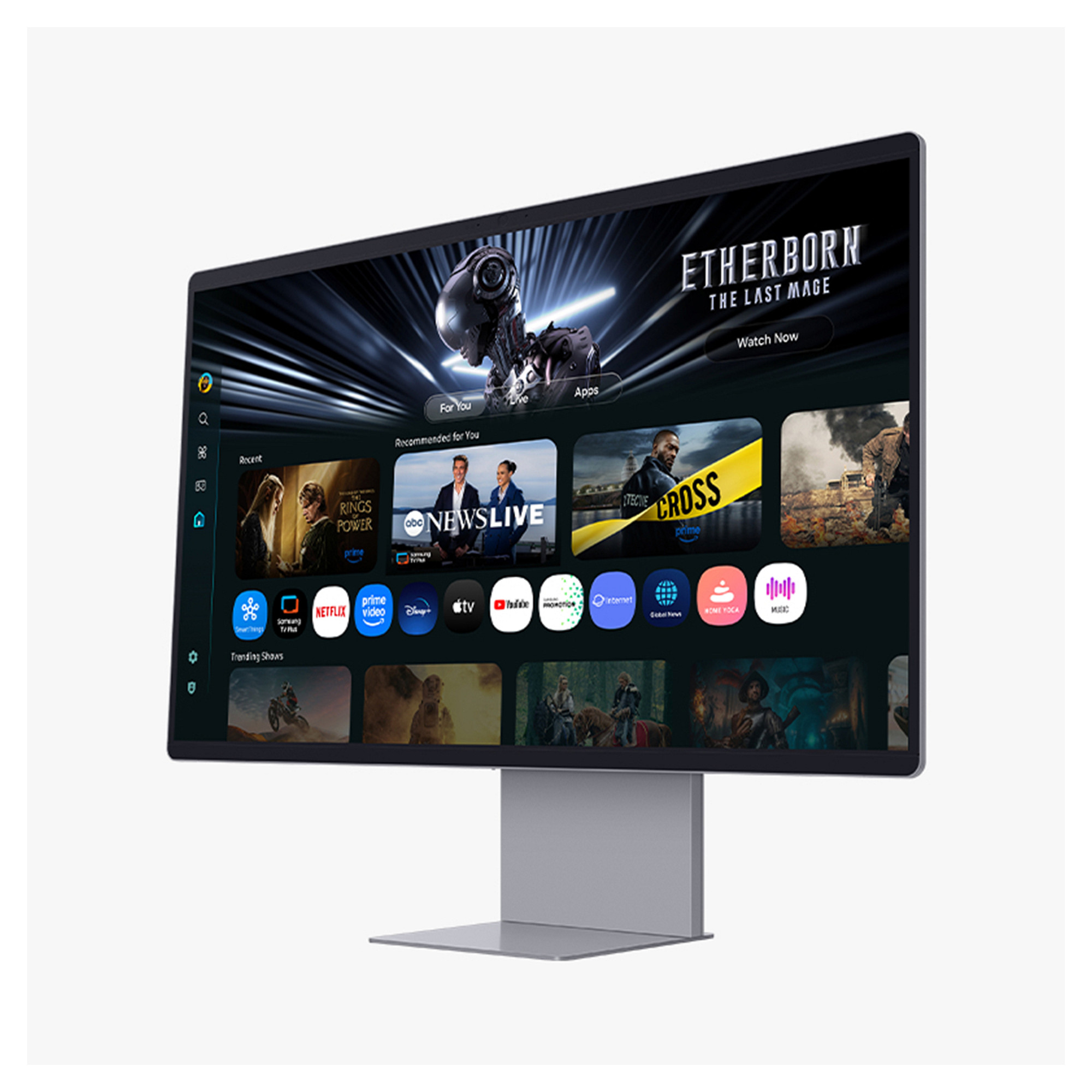 Monitor Gaming Samsung Smart S32FM900SU / 32"/ 4K Ultra HD / OLED / 165Hz / 0.03ms / USB-C + USB-A + HDMI + DisplayPort + HDCP - Argjendi - 3