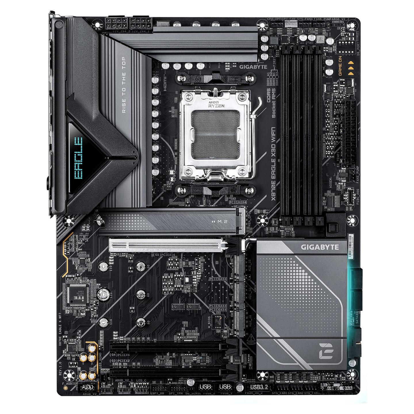 Pllakë Amë Gigabyte X870E EAGLE X3D WIFI7 / AMD AM5 / DDR5 / ATX / Wi-Fi 7 / 5GbE LAN - 2
