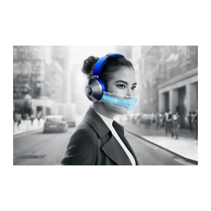 Kufje pa kabllo Dyson Zone / Bluetooth – Blu / Argjendi - 4