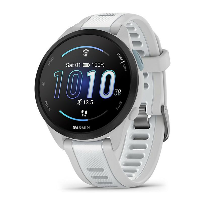 Orë e Mençur Garmin Forerunner 165 Music, 1.2", AMOLED, GPS, Bluetooth, Music - Gri, Bardhë