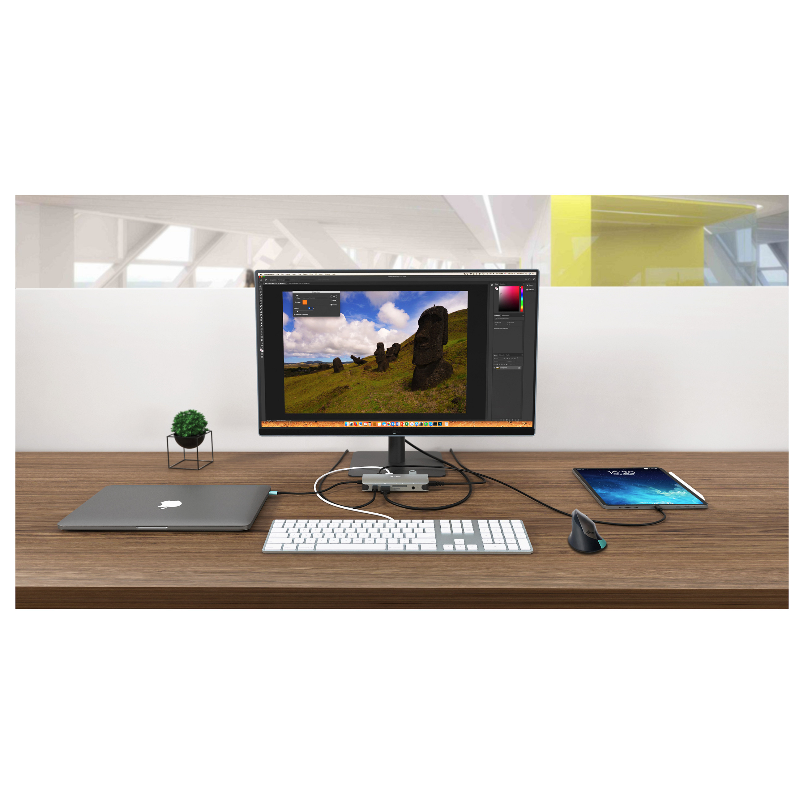 Docking Station I-TEC USB-C Nano / HDMI & VGA / PD / LAN / USB - Argjend - 8