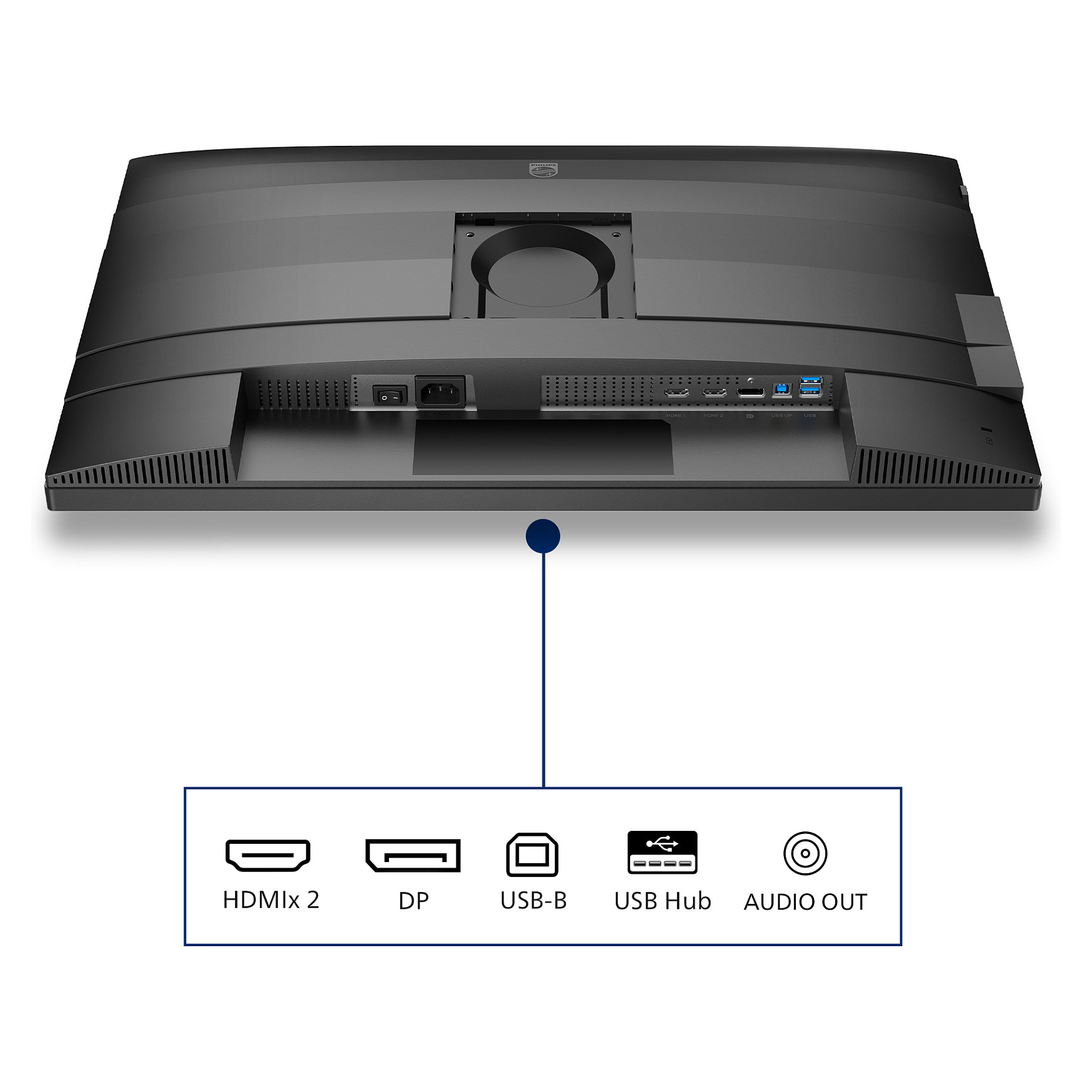 Monitor Philips 4000 series 27B2N4500/00 / 27″ WQHD IPS 120Hz 4ms / HDMI + DP + USB HUB / E zezë - 6