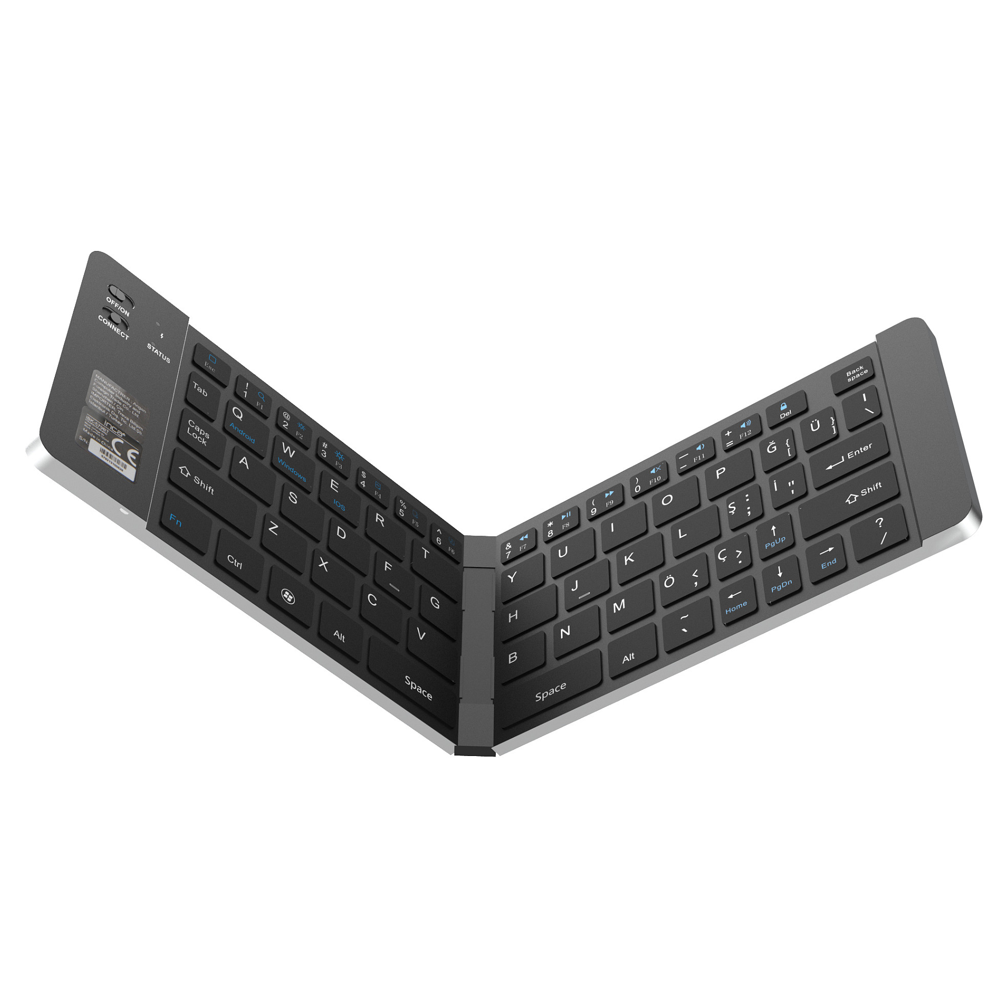 Tastierë pa Kabllo INCA IBK-579BT Mini  - Zezë - 3