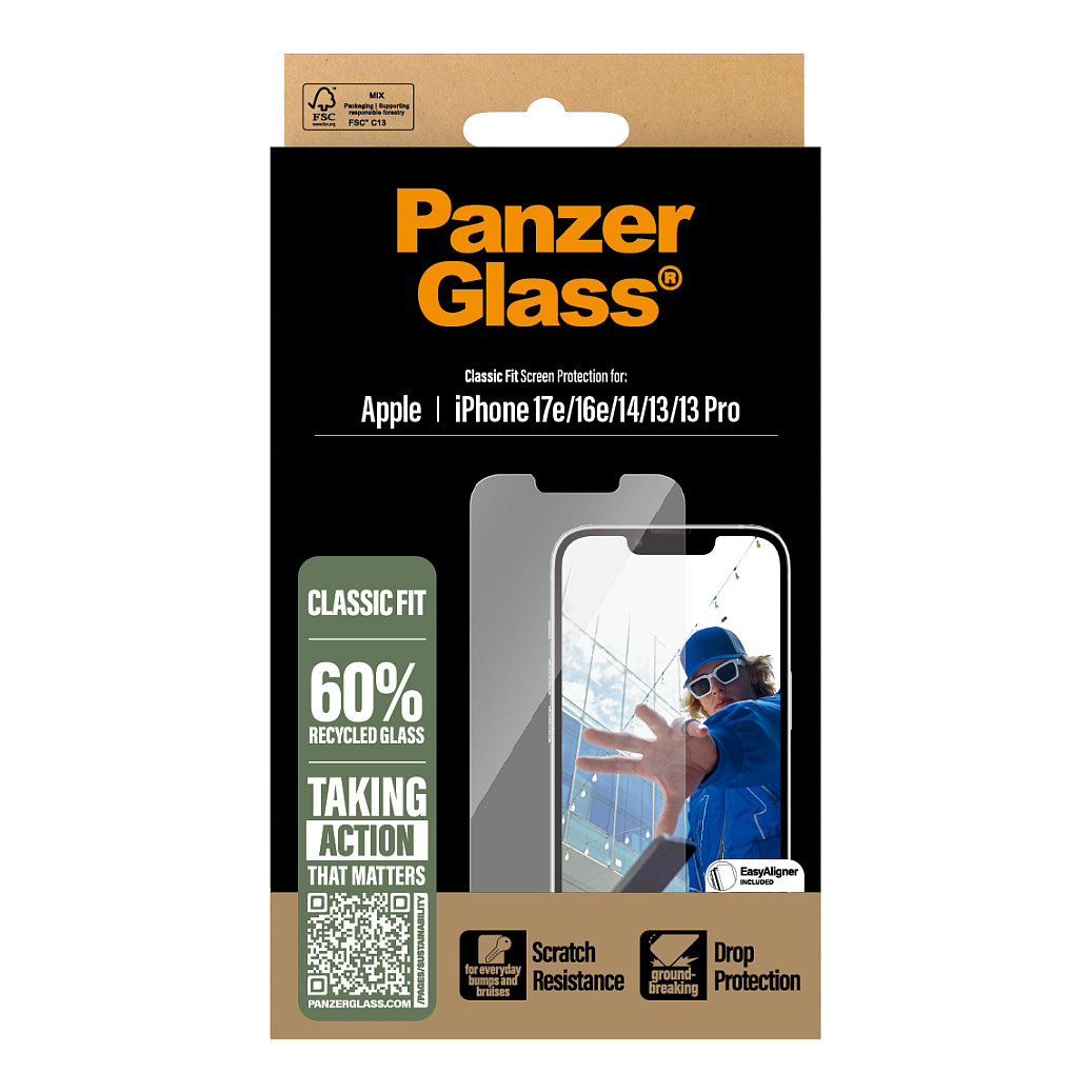 Aksesorë për telefon PanzerGlass Screen Protector Classic Fit për iPhone 16e – Transparente - 4