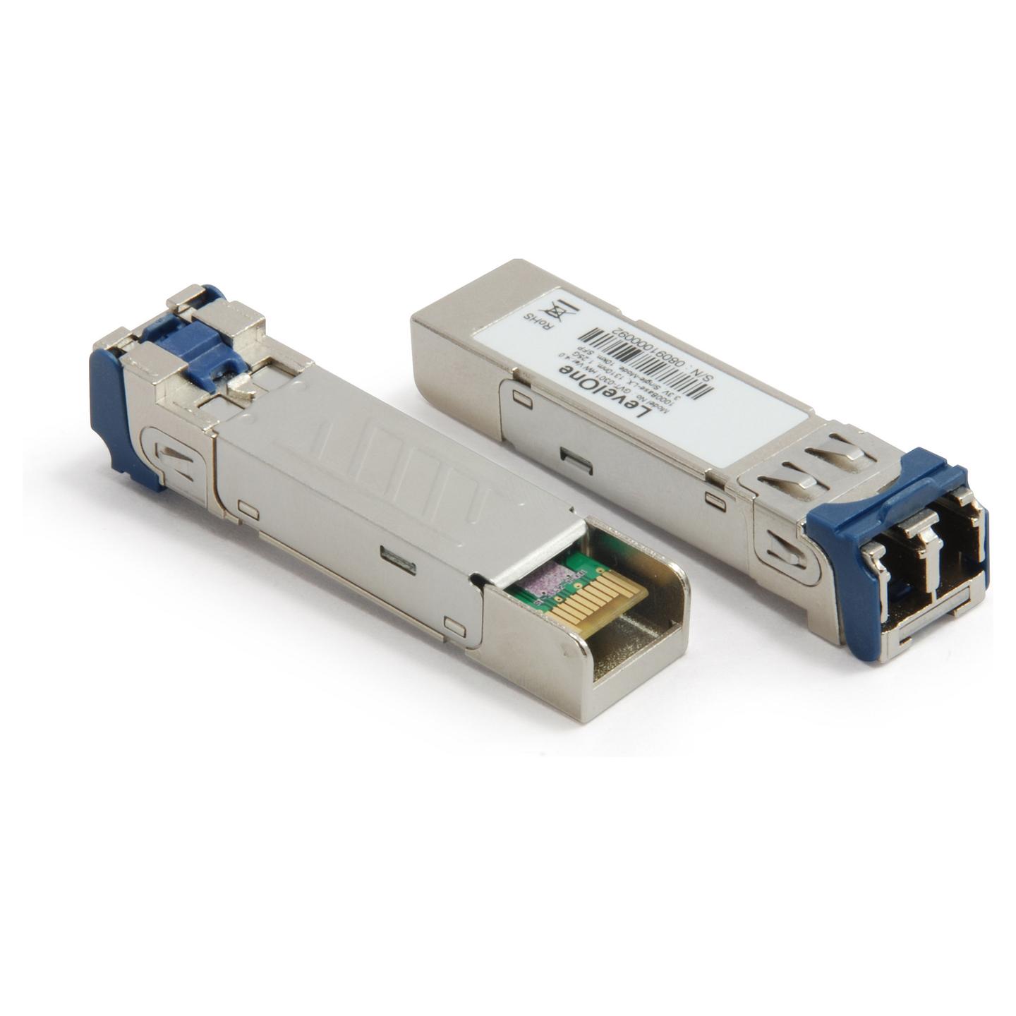 Transceiver SFP LevelOne GVT-0301, 1.25Gbps, Single-Mode, LC Duplex, 1310nm, deri në 10km - Argjend - 2
