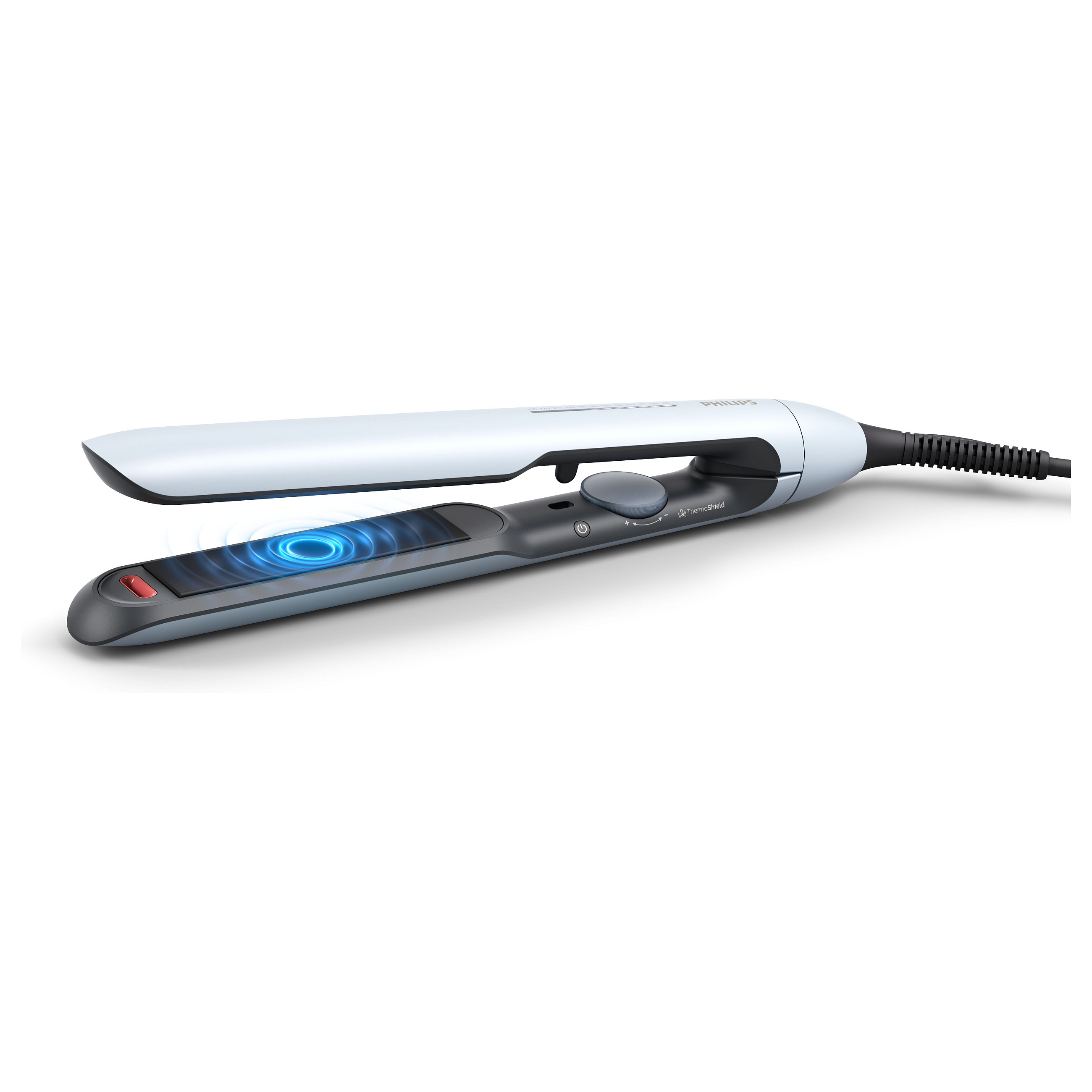 Drejtuese për flokë Philips 5000 Series BHS520/00 / ThermoShield / 2x Ionic / Ceramic Argan Oil / 12 Temperatura / 120–230°C – Blu e çelët - 3