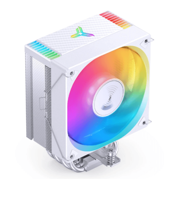 Ftohës për Procesor Jonsbo CR-1000MAX / 220W TDP / 6×6mm Heatpipe / 120mm PWM Fan / RGB / LGA115x/1200/1700/1851 / AM4/AM5 – Bardhë - 1