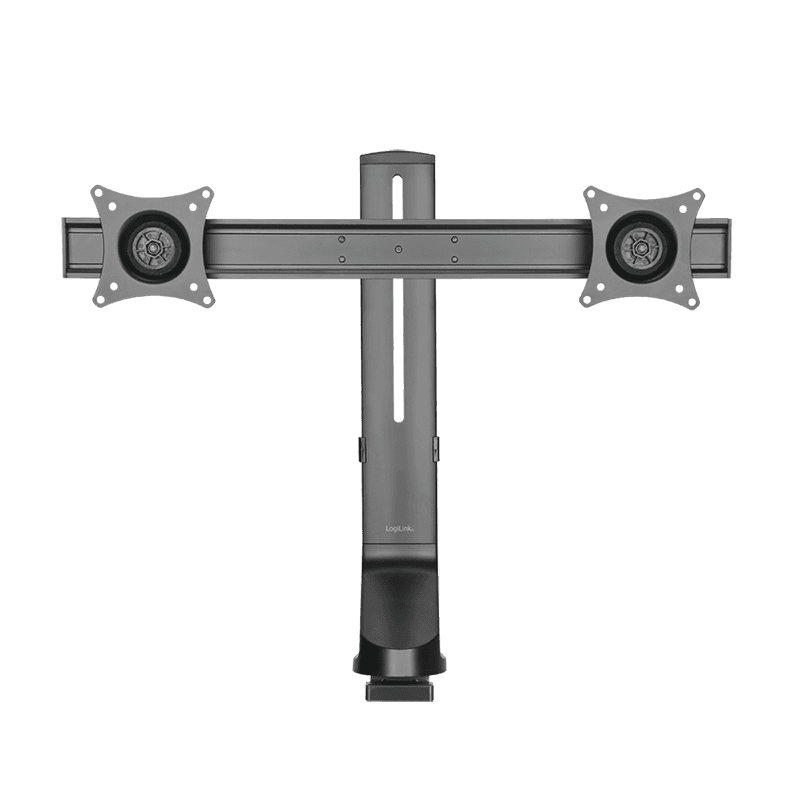 Mbajtëse për Monitor LogiLink BP0160 / 2 Monitorë / 17–27" / deri 7kg për Monitor / VESA 75x75 & 100x100 / Rotacion 180° - Zezë - 3