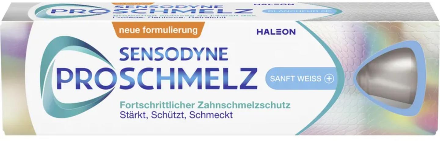 Pastë Dhëmbësh SENSODYNE ProSchmelz Sanft Weiss Plus / Whitening / Mbrojtje e Smaltit / Fluorid 1450 ppm / 75 ml