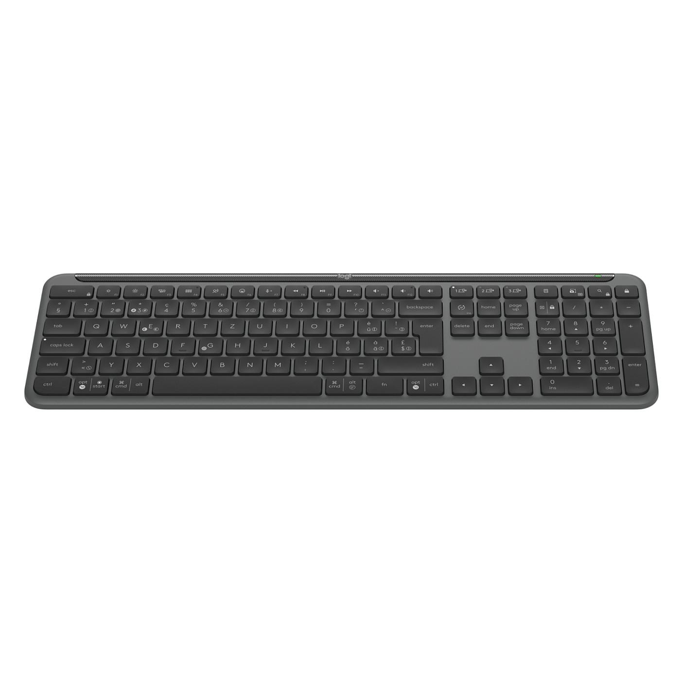 Tastierë pa Kabllo Logitech Signature Slim K950, Scissor, Full Size, Bluetooth + Logi Bolt - Grafit - 4