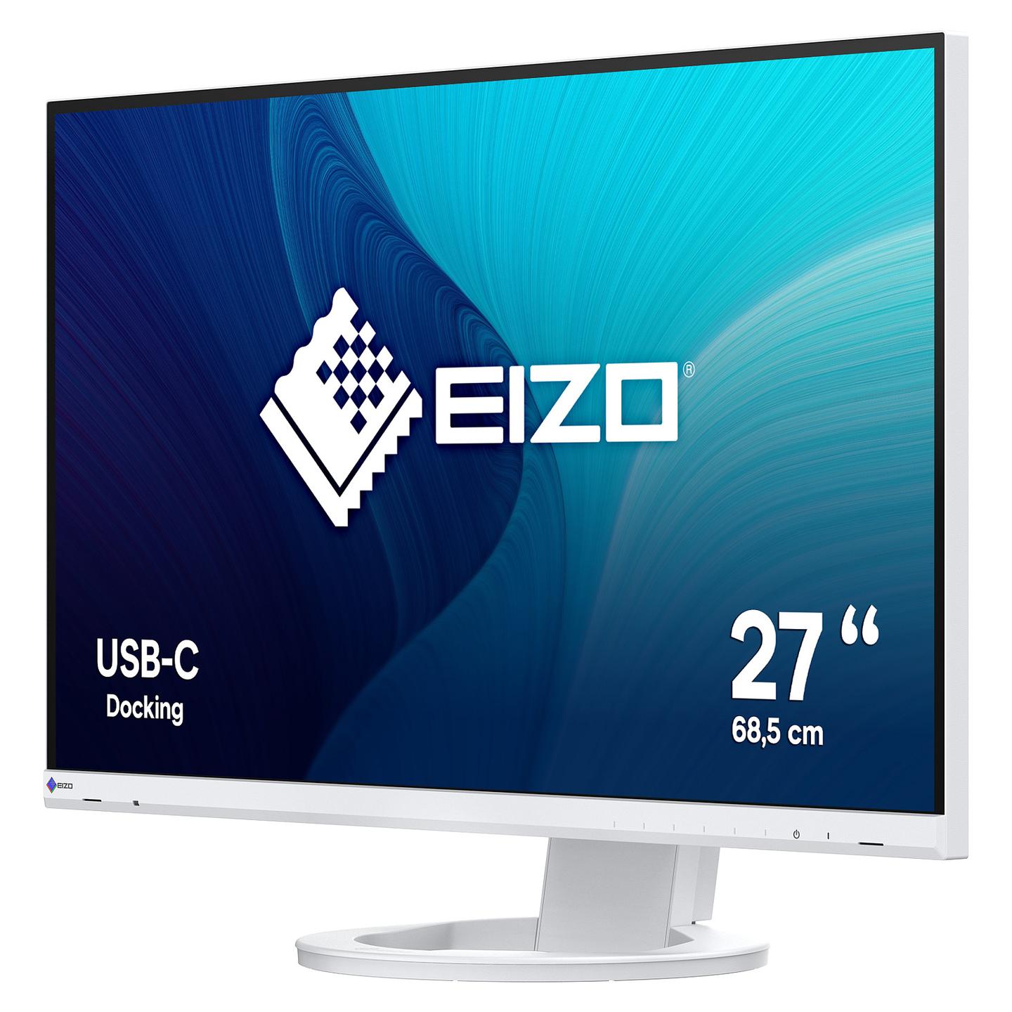 Monitor për Punë EIZO FlexScan EV2720S-WT / 27" / WQHD IPS / 61 Hz / 5 ms / HDMI + DisplayPort + USB-C – Bardhë - 2
