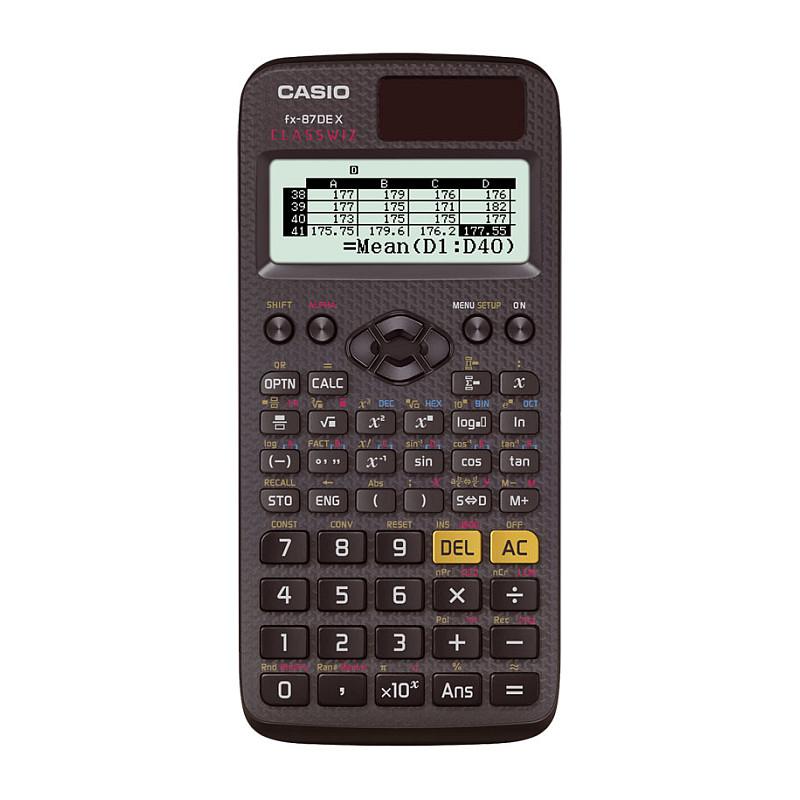 Kalkulator Shkencor Casio FX-87DE X ClassWiz, 593 Funksione, Ekran LCD, QR Code, Solar dhe Bateri – Zezë - 1