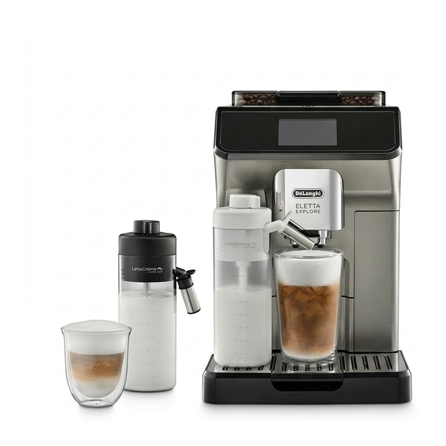 Aparat për Kafe De’Longhi Eletta Explore ECAM 450.55.S, 1450 W, 19 bar, 1.8 L – Argjend/Zezë - 1