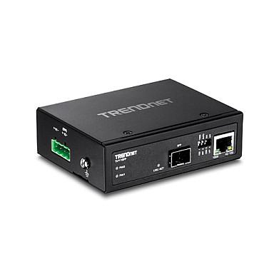 Konvertues Mediash TRENDnet TI-F11SFP, 1x RJ45 Gigabit, 1x SFP Gigabit, Industrial - Zezë - 2