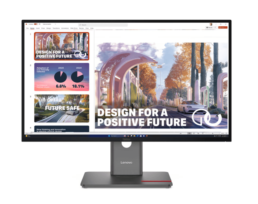 Monitor Lenovo ThinkVision P27QD-40, 27", WQHD IPS, 120Hz, 4ms, HDMI + DP + USB-C - Zezë