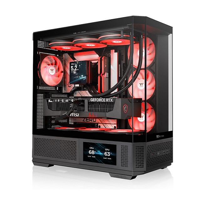 Kasë Midi Tower Thermaltake / View 370 TG ARGB - Zezë - 1